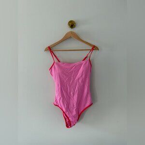 wild fable Pink One-Piece Swimsuit with Red Trim